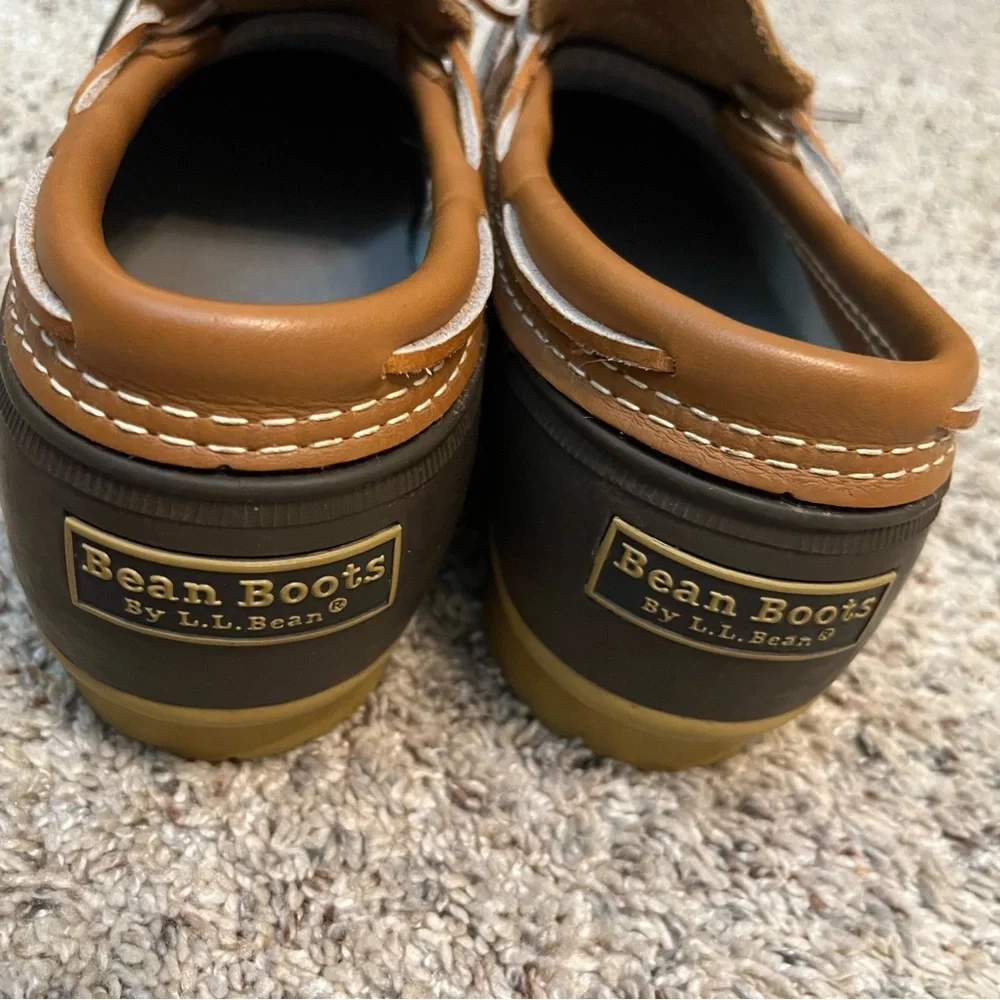 L.L. Bean Brown and Tan Waterproof Duck Boots - Moc